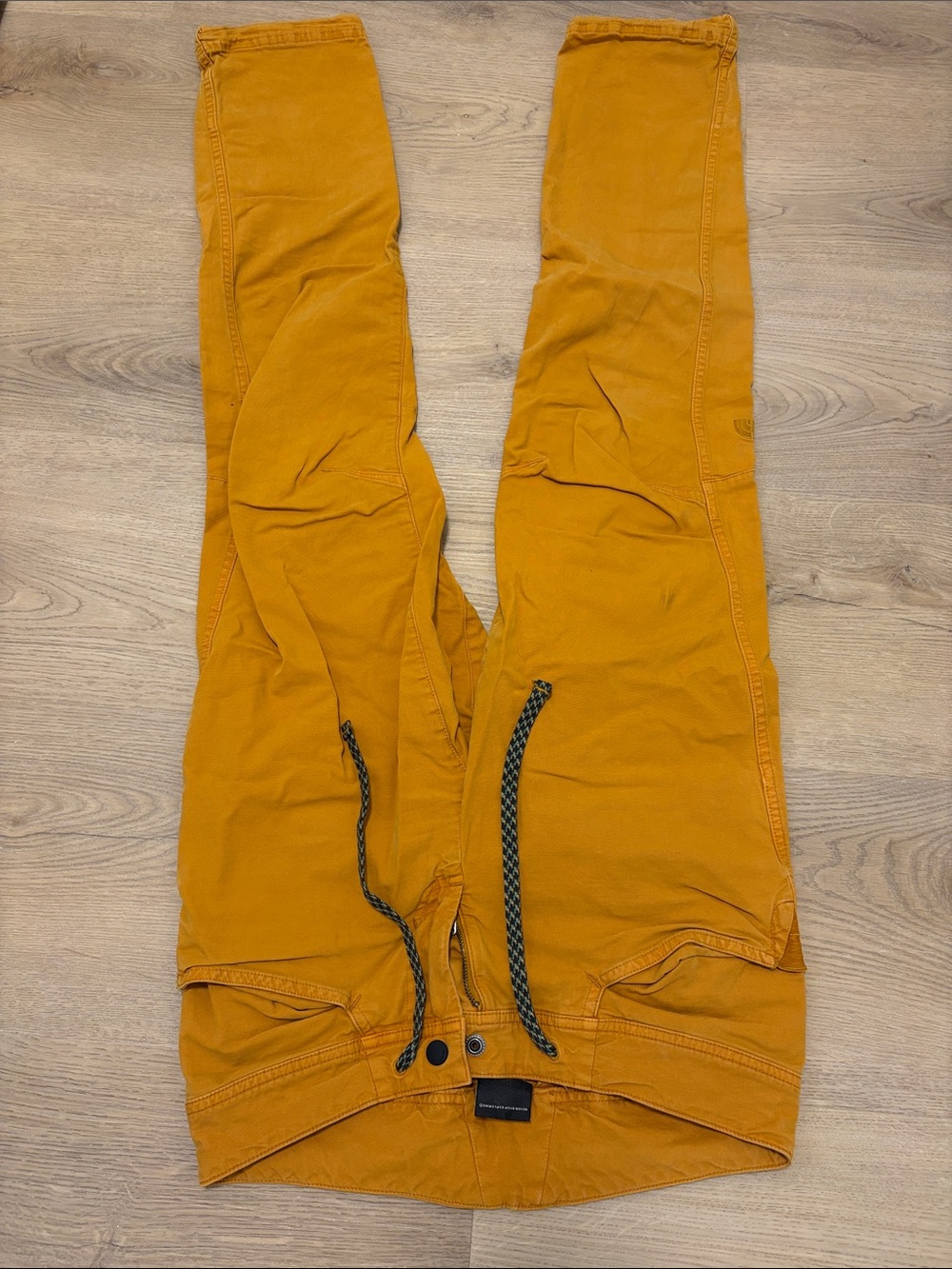 The North Face Mustard Yellow Drawstring Utility Pants